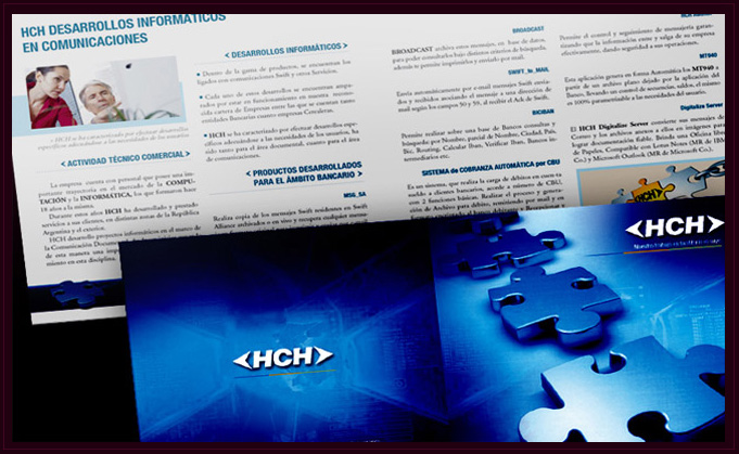 Folleto Institucional, realizado para la empresa HCH, 2008